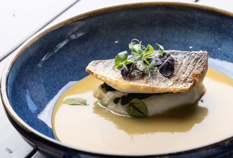Christmas Holiday Taste the Cretan Way: Seabream Fillet with Celery Cream and “Kakavia” Soup